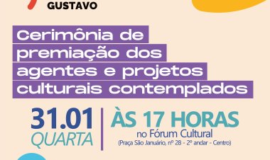 Ubá: Cultura realiza premiação dos contemplados pela Lei Paulo Gustavo