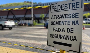 Prefeitura de Ubá promove ações para deixar trânsito mais seguro em frente ao Centro Administrativo