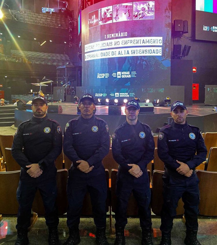 GCM's de Ubá participam de Seminário sobre Enfrentamento à Criminalidade