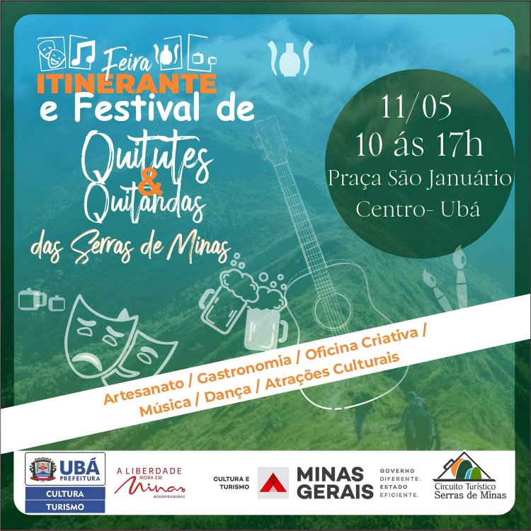 Ubá recebe Feira Itinerante e Festival de Quitutes e Quitandas