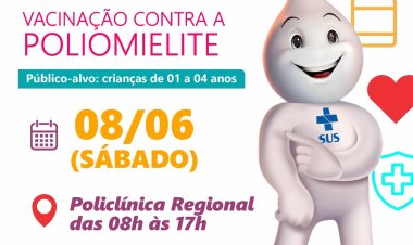 Ubá realiza Dia D de vacinação contra a Poliomielite