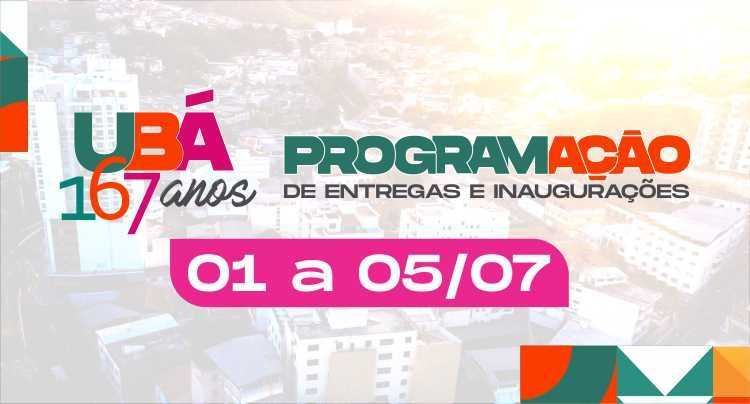 Entregas marcam as comemorações do aniversário de Ubá
