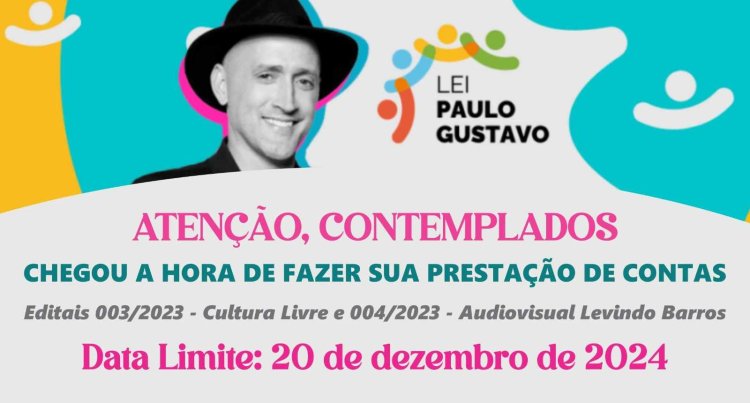 Ubá: Cultura convoca selecionados para prestação de contas da Lei Paulo Gustavo