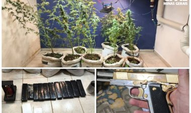 PCMG prende casal que mantinha bunker para cultivo e preparo de drogas