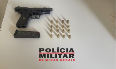 Polícia Militar prende autor por posse ilegal de arma de fogo em Ubá