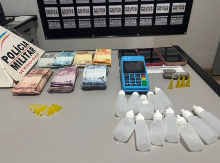 Polícia Militar apreende drogas e suspeitos de trafico durante operação em Piraúba