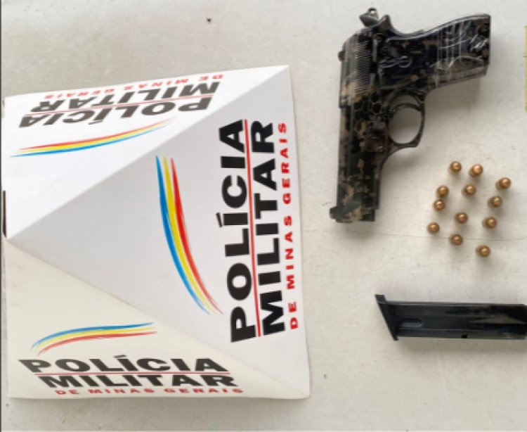 Polícia Militar apreende arma após festa clandestina em Ubá