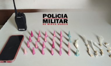 Polícia Militar prende suspeito por tráfico de drogas em Ubá