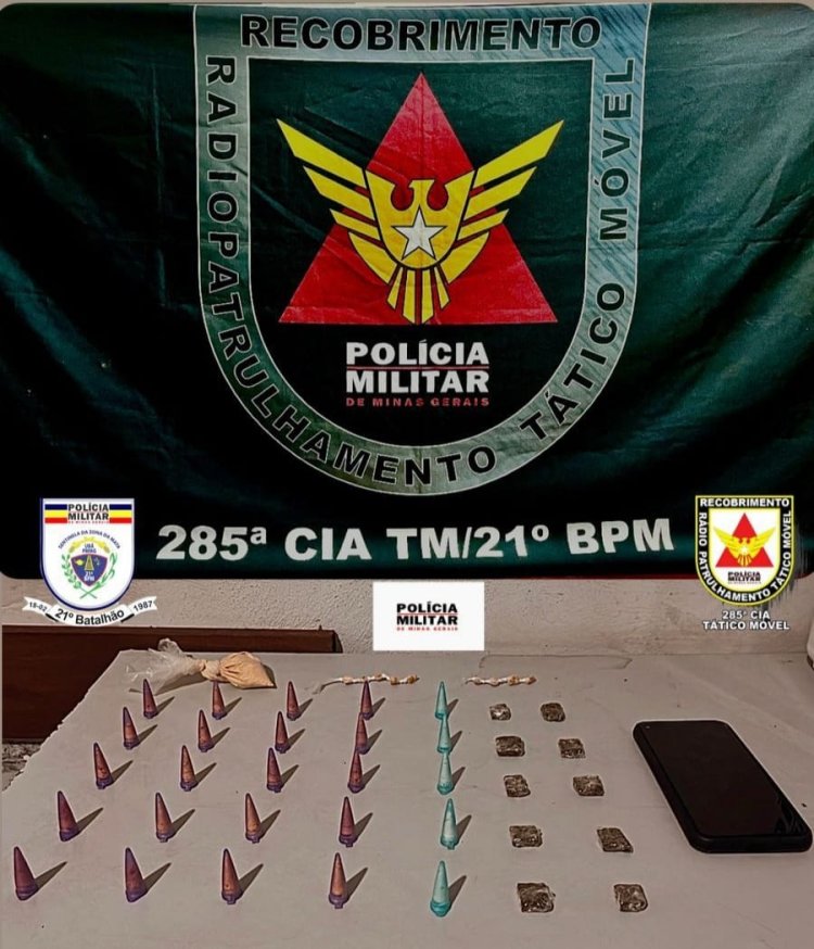 Polícia Militar prende autor de tráfico de drogas no Povoado São Domingos