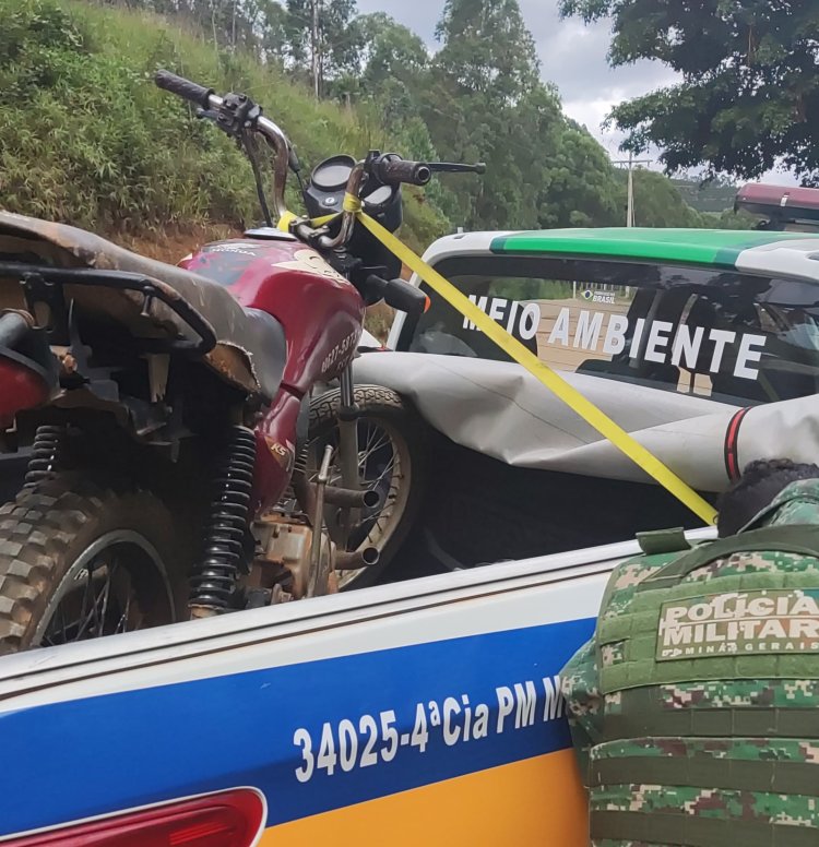 Homem é preso conduzindo motocicleta com chassi raspado