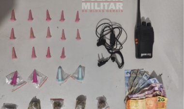 Polícia Militar prende autor por tráfico de drogas no bairro Vale do Ipê em Ubá