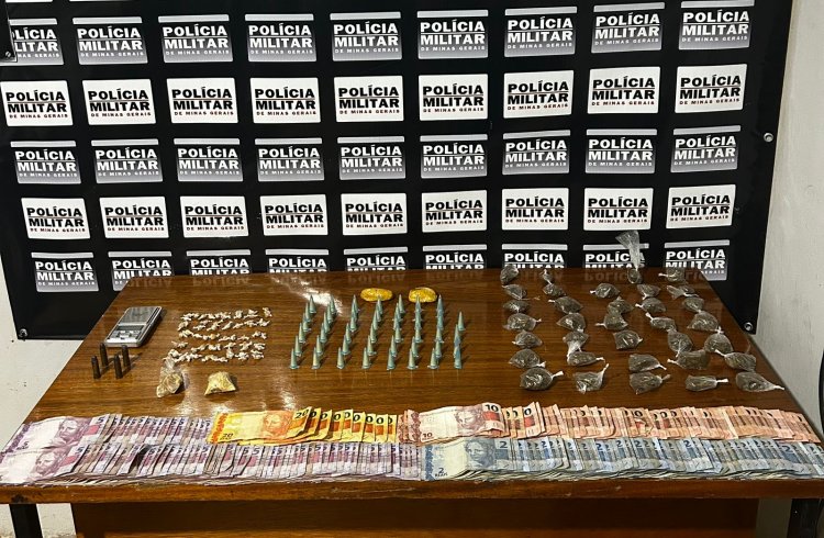 Polícia Militar prende autor por tráfico de drogas em Piraúba