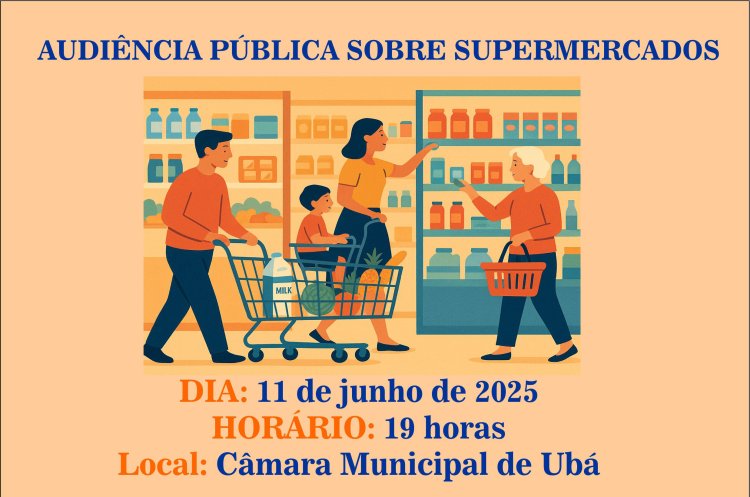 CMU realiza audiência pública para discutir sobre abertura de supermercados aos domingos em Ubá