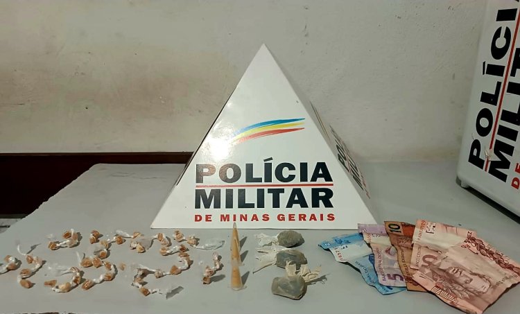 Polícia Militar prende autor de tráfico de drogas após denúncia anônima em Piraúba