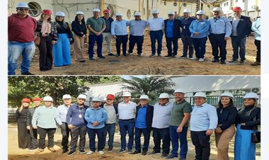 Autoridades visitam as obras do ambulatório de quimioterapia na Colônia Padre Damião