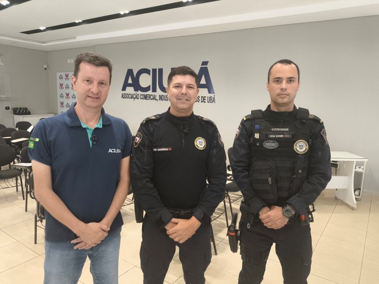 Segurança em pauta: ACIUBÁ e GCM de Ubá se reúnem para buscar soluções contra furtos no comércio central