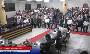 Câmara Municipal de Ubá realiza Solenidade de Entrega do Título de Personalidade Ubaense do Ano 2025