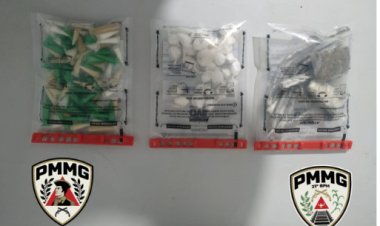 Polícia Militar prende autor por tráfico de drogas no bairro Primavera em Ubá