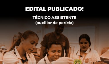 Publicado edital da PCMG com 104 vagas para técnico assistente