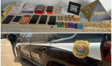 PCMG e PMMG prendem dois suspeitos de tráfico de drogas em Miraí
