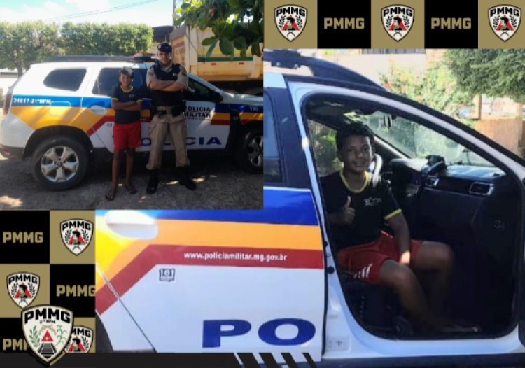 PMMG realiza visita a criança que sonha em ser policial militar em  Piraúba