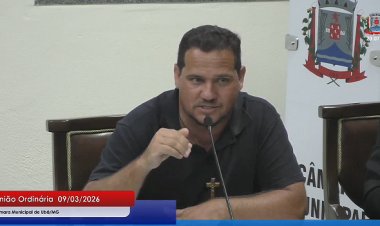 Vereador André Alves cobra transparência e reforço na segurança durante reunião da Câmara de Ubá