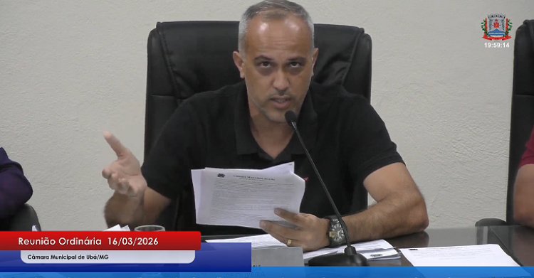 Professor Breno apresenta requerimentos voltados à recuperação econômica e cobra transparência após enchente em Ubá