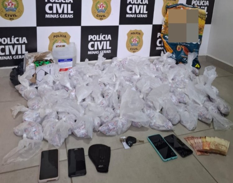 Homem é preso com mais de 4 mil pinos de cocaína em Leopoldina